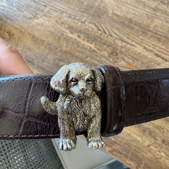 Vintage Wathne Puppies Belt with brown croc belt size 30 - Picture 3 of 9